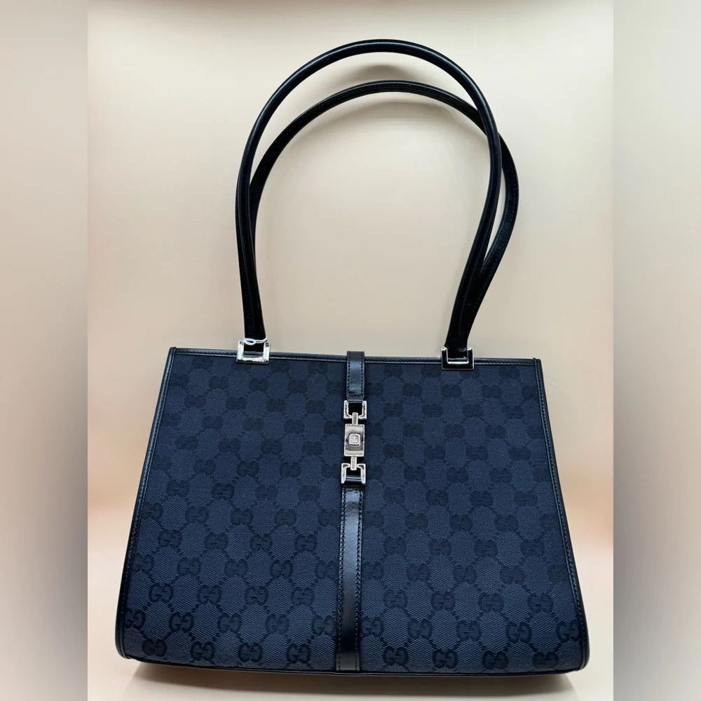 Gucci Jackie Canvas Tote - Picture 2 of 9